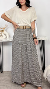 Falda Vichy Chocolate